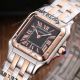 Fake Cartie Rose Gold Black Dial Panthere De Quartz Watch  (3)_th.jpg